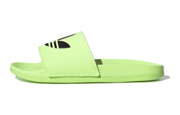 Тапочки originals adilette lite slipper 'black green' Adidas, черный — фото 2