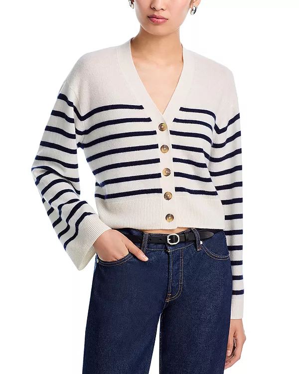 

Эксклюзивный кардиган Aqua из 100% кашемира с V-образным вырезом. Aqua, белый