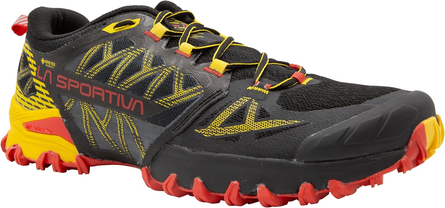 Мужские водонепроницаемые трейловые кроссовки La Sportiva Bushido III GTX, черный/желтый — фото 3