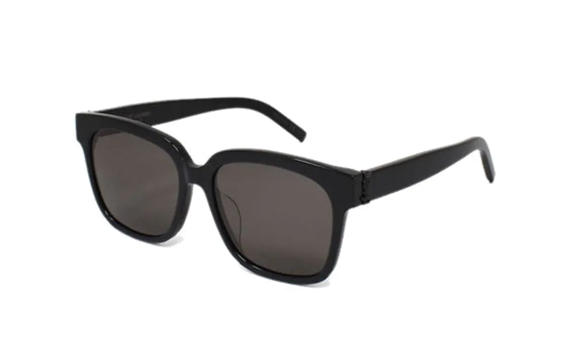 

Пластиковые квадратные солнцезащитные очки унисекс черные SAINT LAURENT