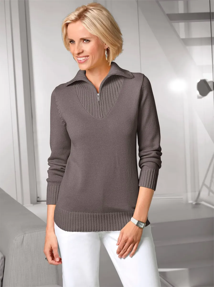 

Casual Looks Тройер "Свитер", цвет Taupe-Meliert