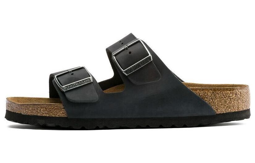 Шлепанцы Arizona Soft Footbed унисекс черного цвета Birkenstock
