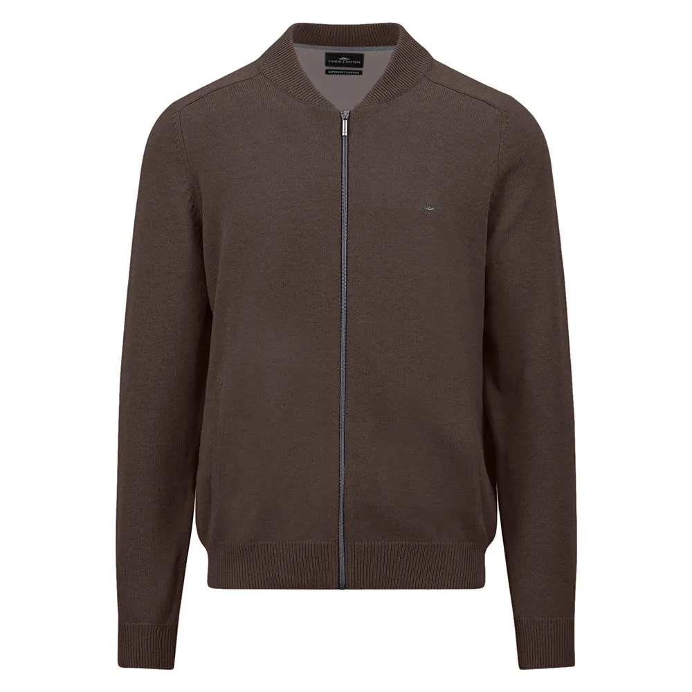 

Свитер Fynch Hatton 1509204 full zip, коричневый