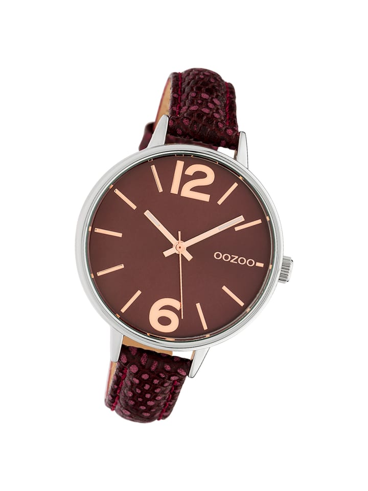 

Аналоговые наручные часы Oozoo Timepieces, коричневые, большие (примерно 42 мм)