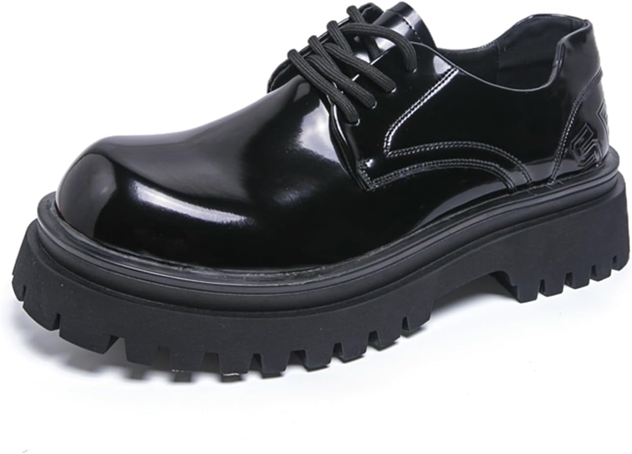 

Мужские кожаные оксфорды на шнуровке с круглым носком Psieicwm, черный