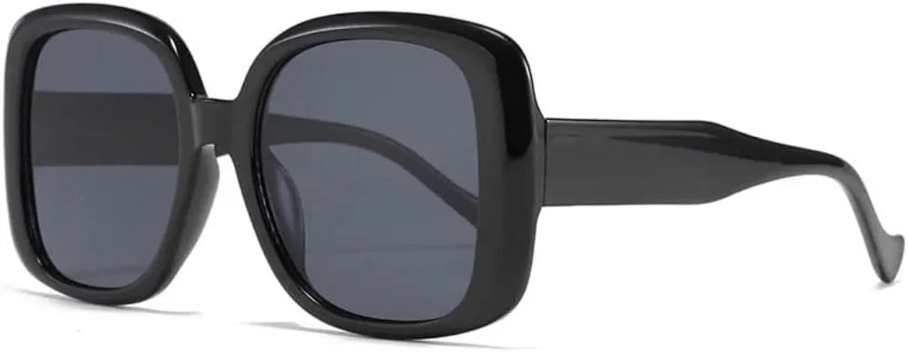 

Женские солнцезащитные очки в винтажном стиле, модные солнцезащитные очки с леопардовым принтом, защита от УФ-излучения UV400, класса люкс TOIPASTN, Black