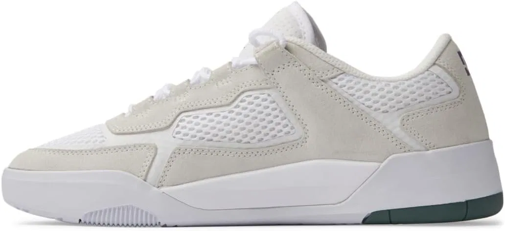 Мужские кожаные скейтерские кроссовки DC Shoes Metric S x Ish, White / Purple — фото 3