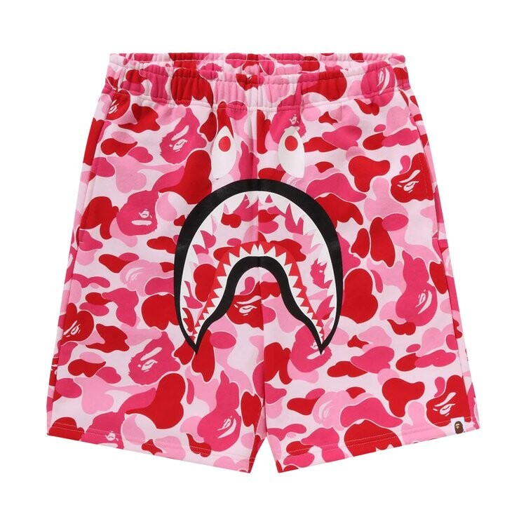 

Шорты BAPE ABC Camo Shark Sweatshorts, розовый