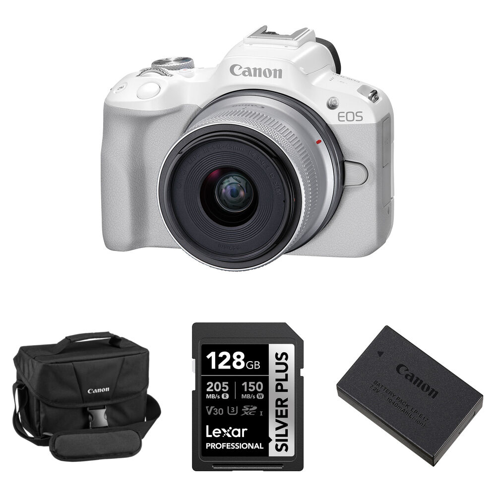 

Беззеркальная камера Canon EOS R50 Mirrorless Camera with 18-45mm Lens and