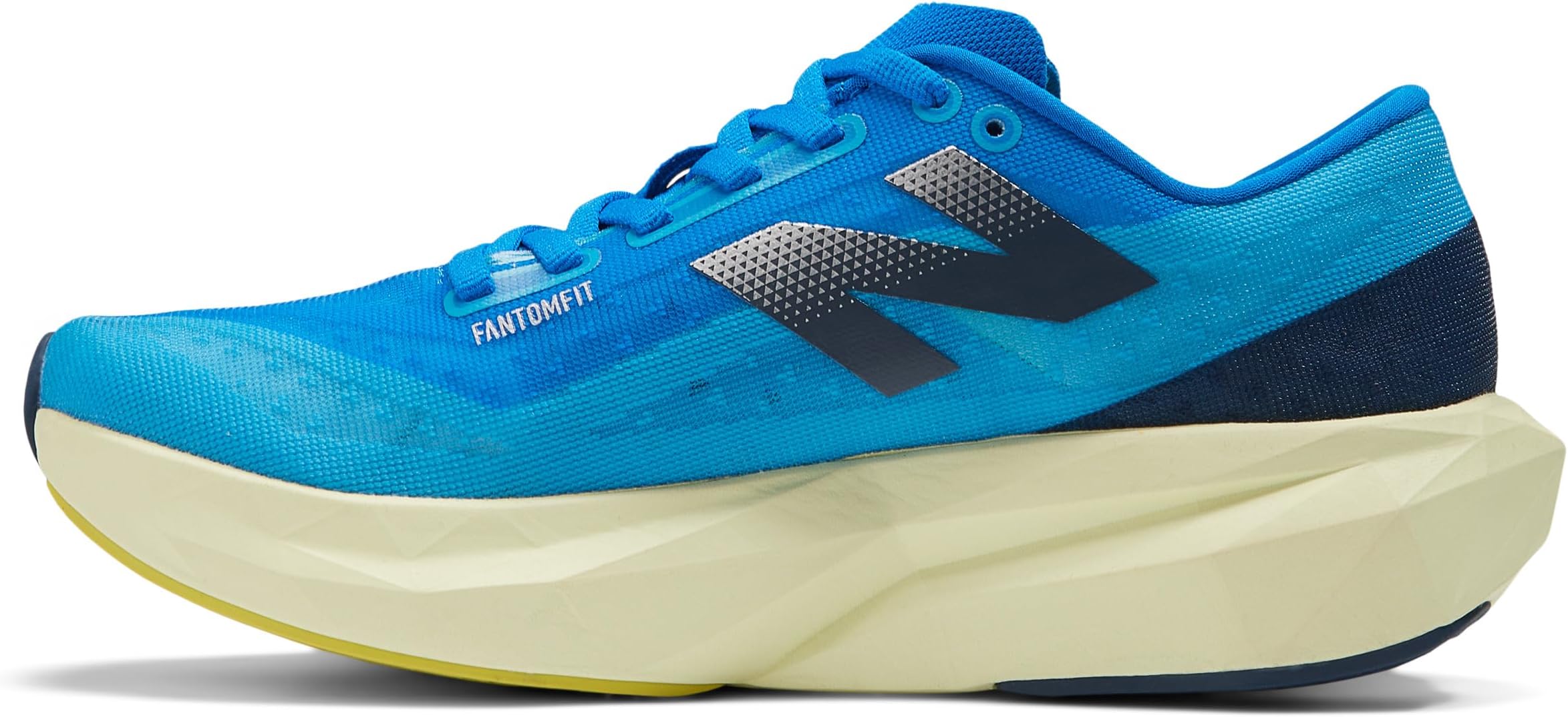 Кроссовки New Balance FuelCell Rebel v4, цвет Spice Blue/Limelight — фото 4