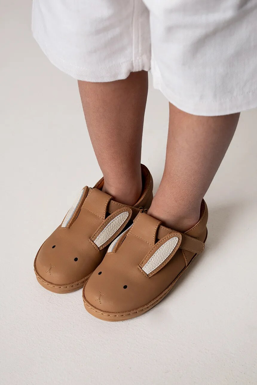 

Детские кожаные получешки Xan Classic Shoes Bunny Donsje, бежевый