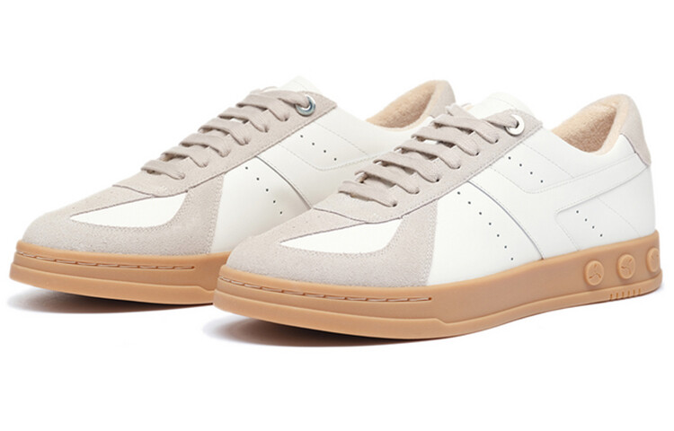 Кроссовки LI-NING 1990 Zhengrong Skateboarding Shoes Men Low-top White/Gray, цвет Off-white/wind chimes ash — фото 2