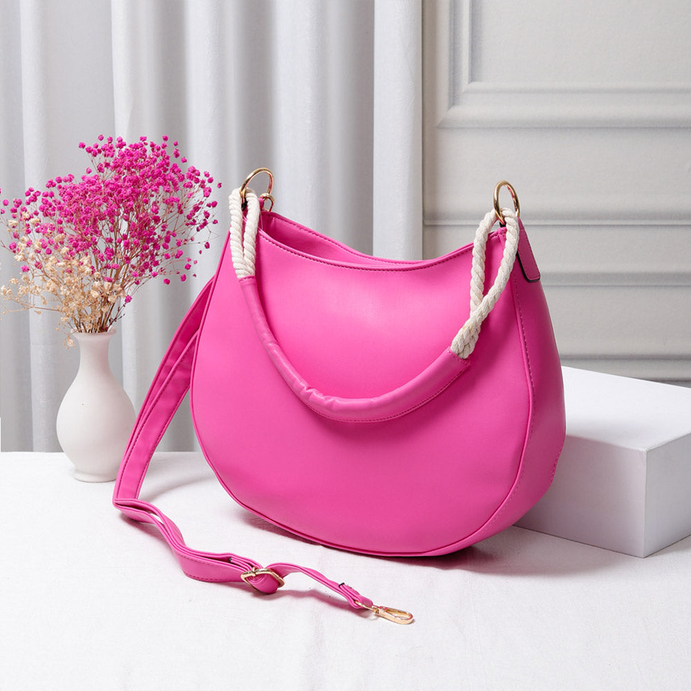 

Сумка через плечо из искусственной кожи FASHNZFAB, фуксия