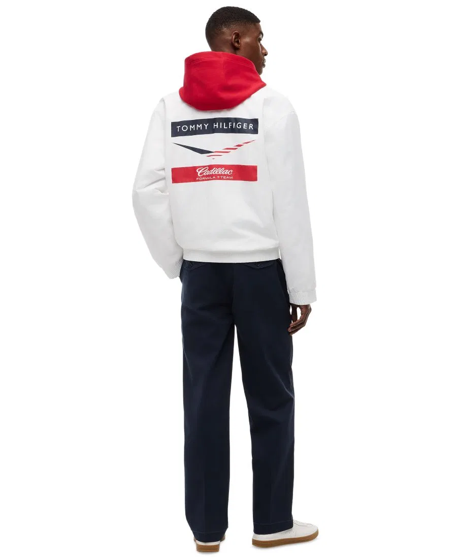 Мужская куртка-бомбер Cadillac F1 Chevron Tommy Hilfiger, белый — фото 4