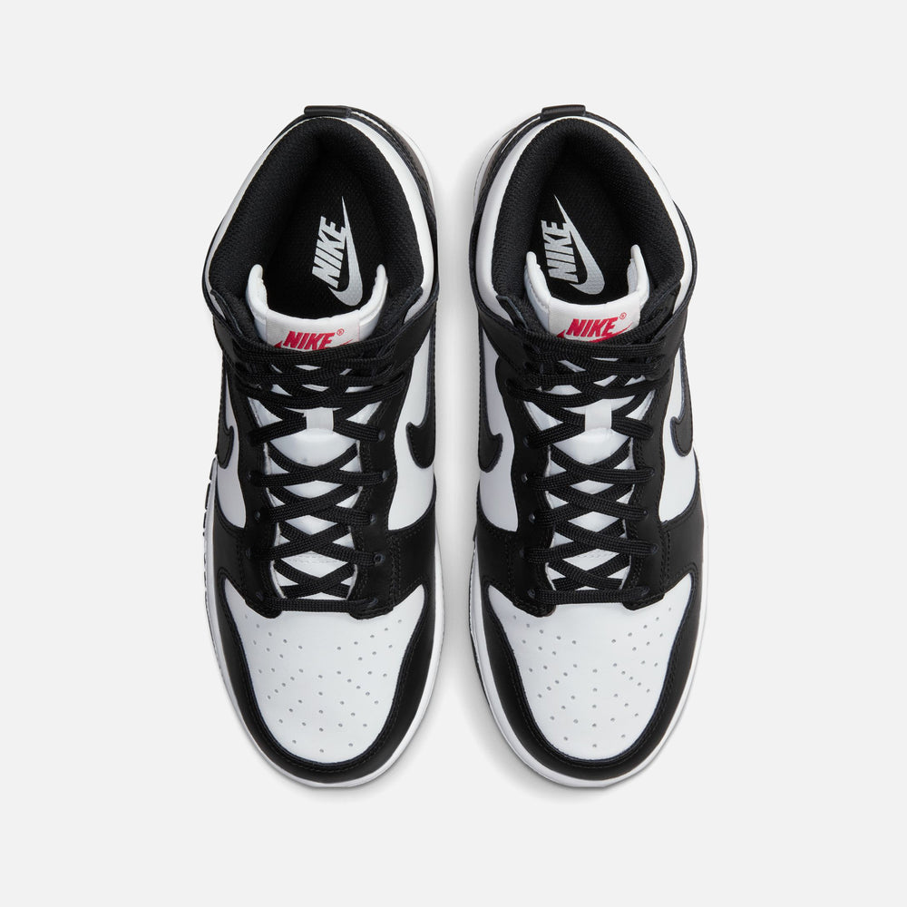 Кроссовки Nike WMNS Dunk High, цвет White/Black/University Red — фото 4