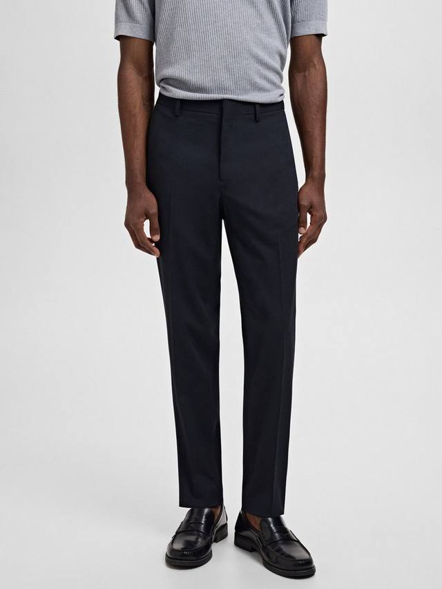 

Парижские брюки slim Mango, Navy