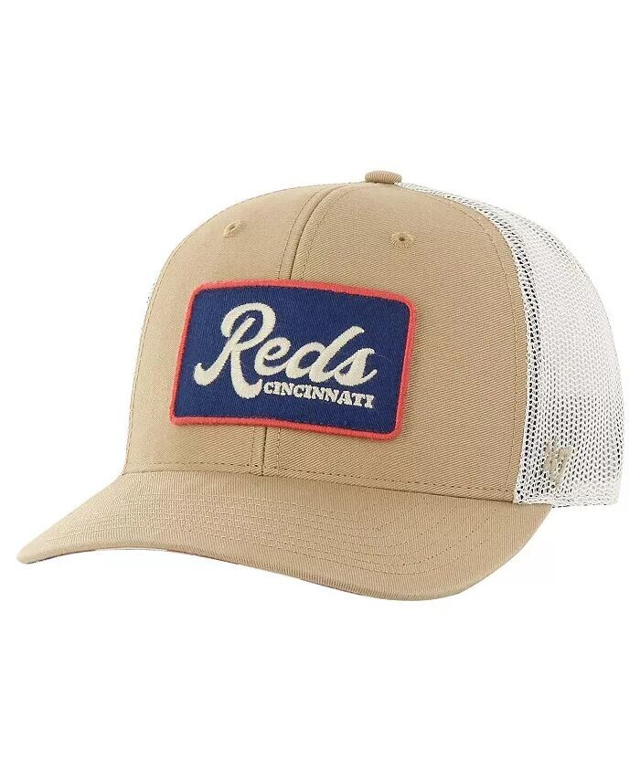 

Мужская регулируемая кепка Trucker Glory Daze цвета хаки Cincinnati Reds '47 Brand