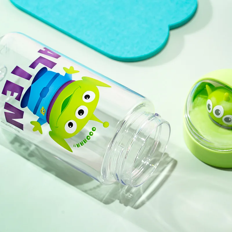 Спортивная бутылка для воды Strawberry Bear Disney Alien Dream Space: 500 мл, + 1 наклейки — фото 4