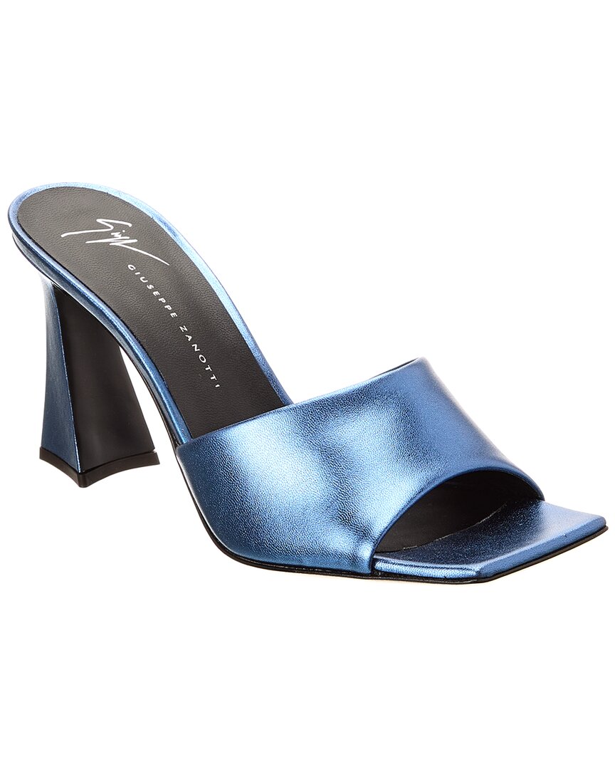Сандалии из кожи Giuseppe Zanotti Solhene 85, синий