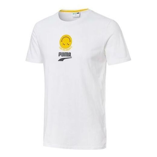 

Футболка graphic tee 'white black yellow' Puma, белый