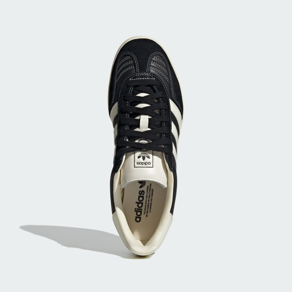 Кроссовки Adidas Gazelle Indoor Shoes, цвет Core Black/Cream White/Gold Metallic — фото 2