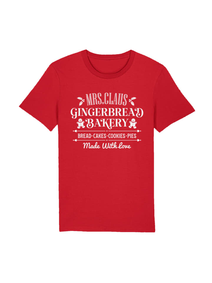 

Футболка F4NT4STIC T-Shirt Santas Gingerbread Bakery Weihnachten, красный
