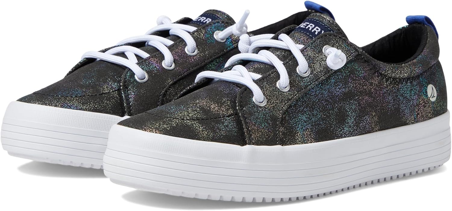 

Кроссовки Sperry Unisex-Child Crest Vibe на платформе, черный