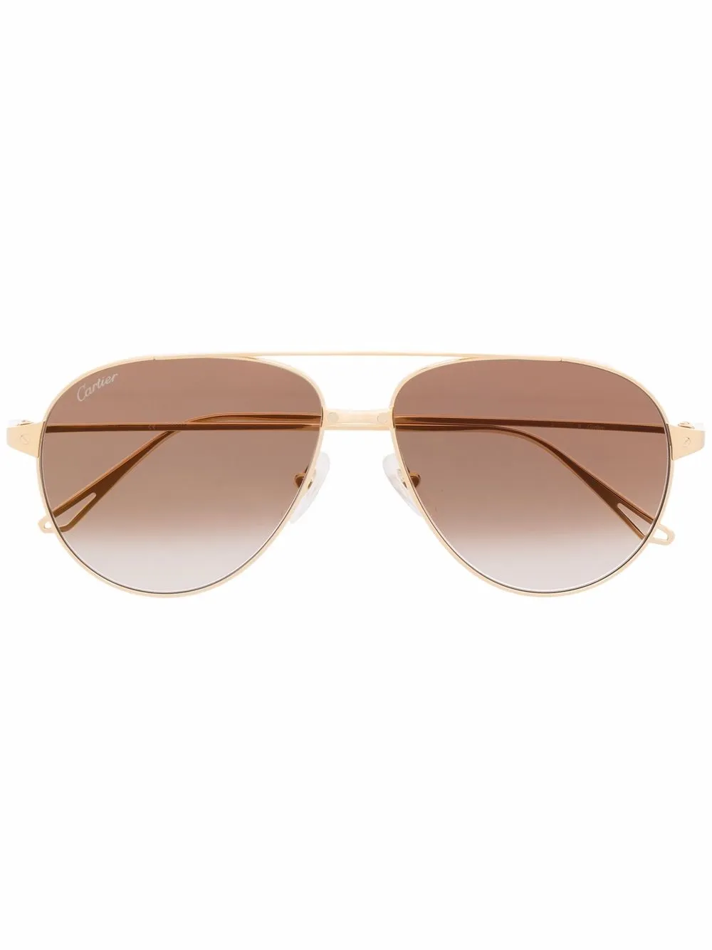 

Солнцезащитные очки-пилоты Cartier Eyewear, желтый