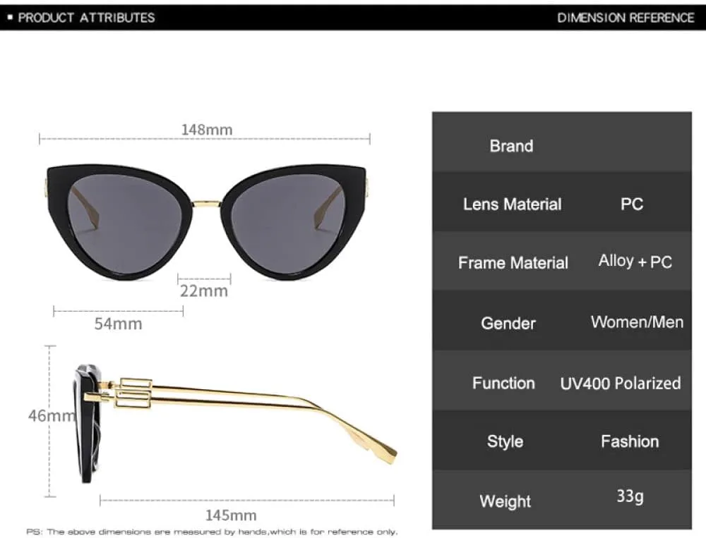 

Солнцезащитные очки «кошачий глаз» для женщин, ретро-градиентные, с защитой от УФ-излучения UV400, для мужчин, зеленые/шампань LANGSER, Black Gray Gradient