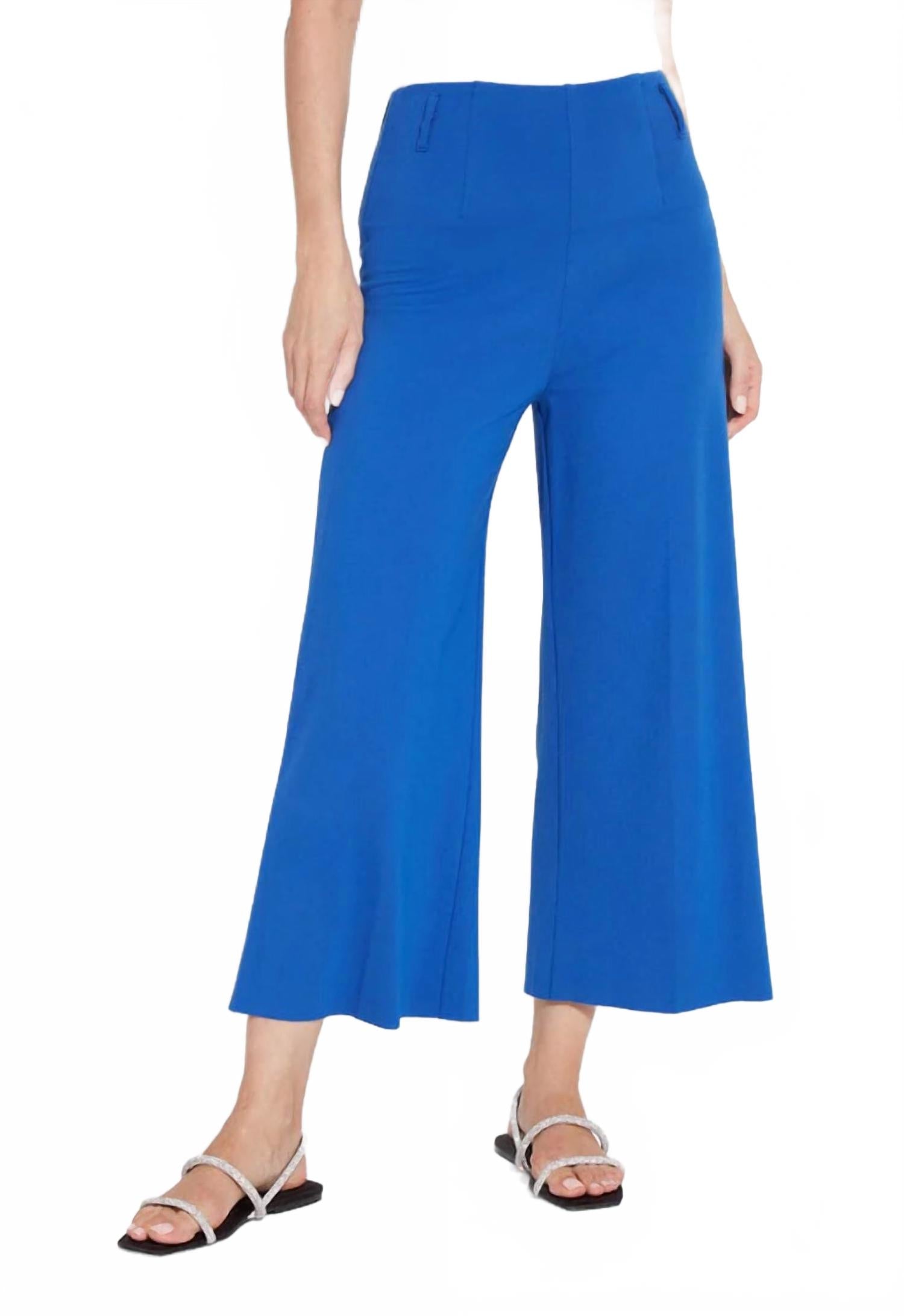 

Укороченные брюки Ellis Culottes Ponte в цвете Cobalt Pop Lysse, Cobalt Pop