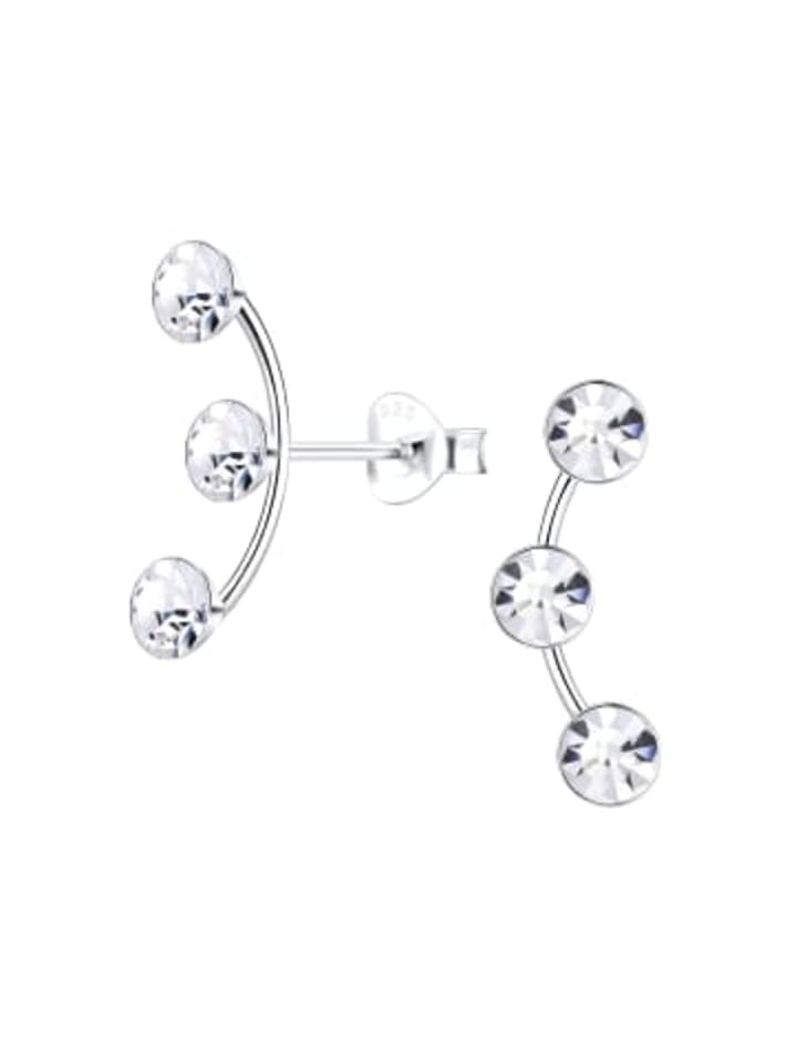 

Alexander York Серьги-гвоздики, тройные кристаллы в серебре 925 пробы