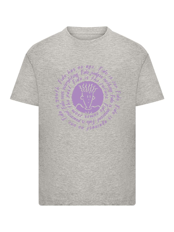 

Футболка Fido Dido Is For Fido Spiral в сером меланже F4NT4STIC, Серый, Футболка Fido Dido Is For Fido Spiral в сером меланже F4NT4STIC