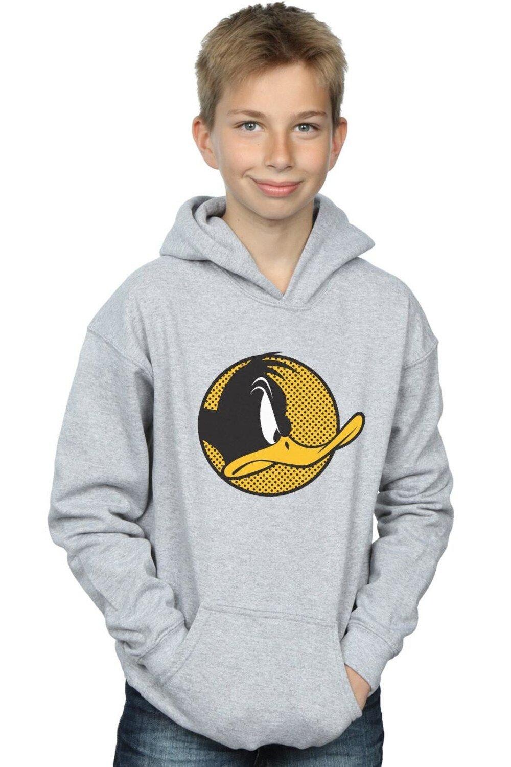 

Толстовка с точечным профилем Daffy Duck Looney Tunes, серый