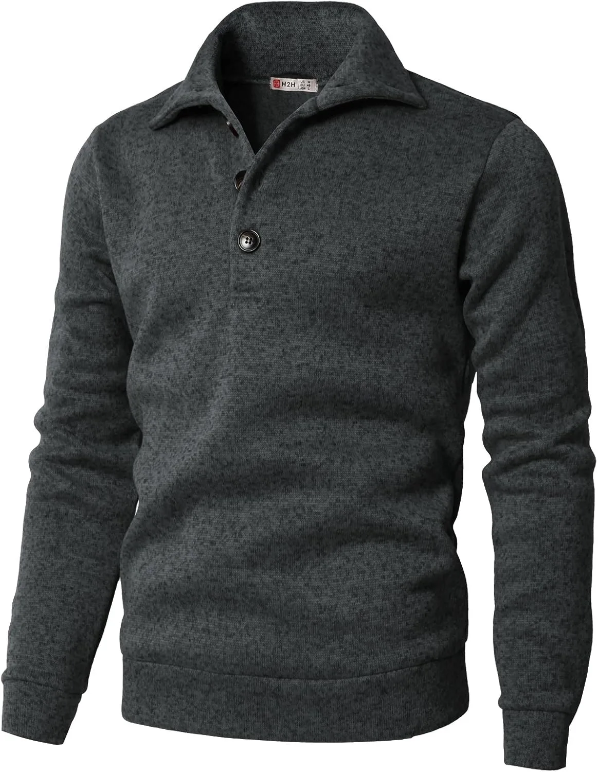 

Мужской свитшот Casual Slim Fit с начесом внутри H2H