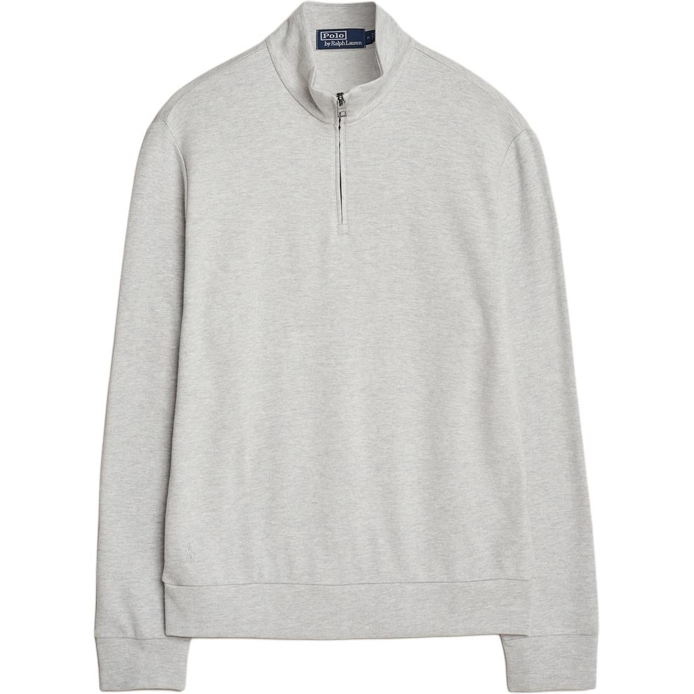 

Полузастегивающийся пуловер Quarter Zip Polo Ralph Lauren, серый