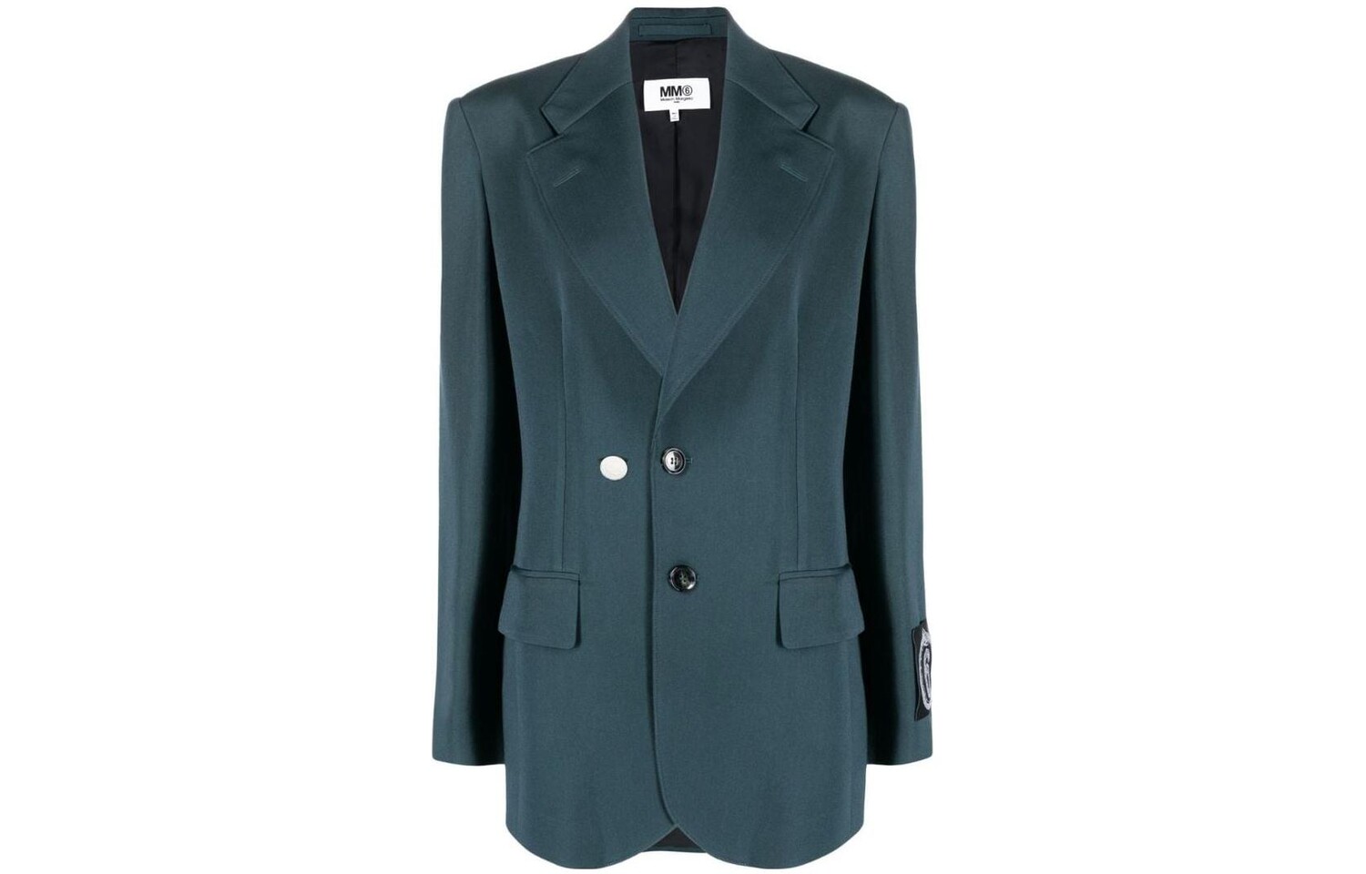 

Пиджак женский Mm6 Maison Margiela на пуговицах, зеленый