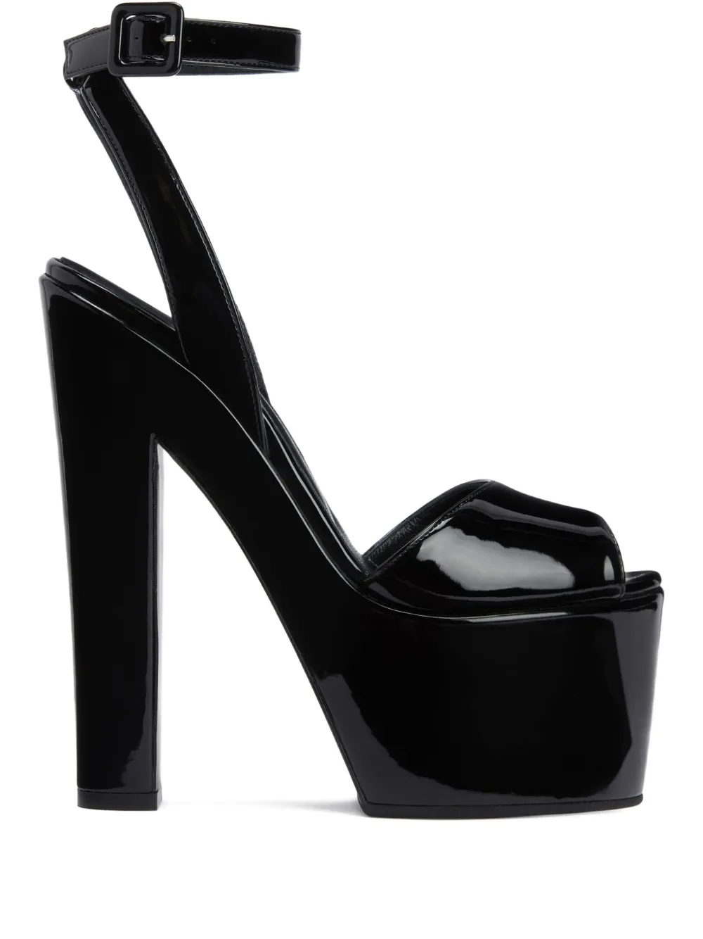 Босоножки на платформе Tarifa высотой 170 мм Giuseppe Zanotti, черный