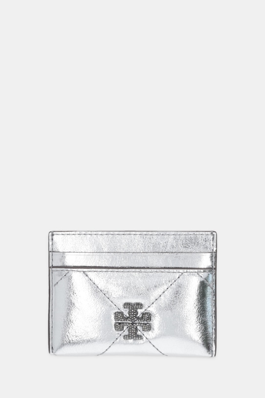 

Кожаный чехол для карт Kira Diamond Tory Burch, серебряный