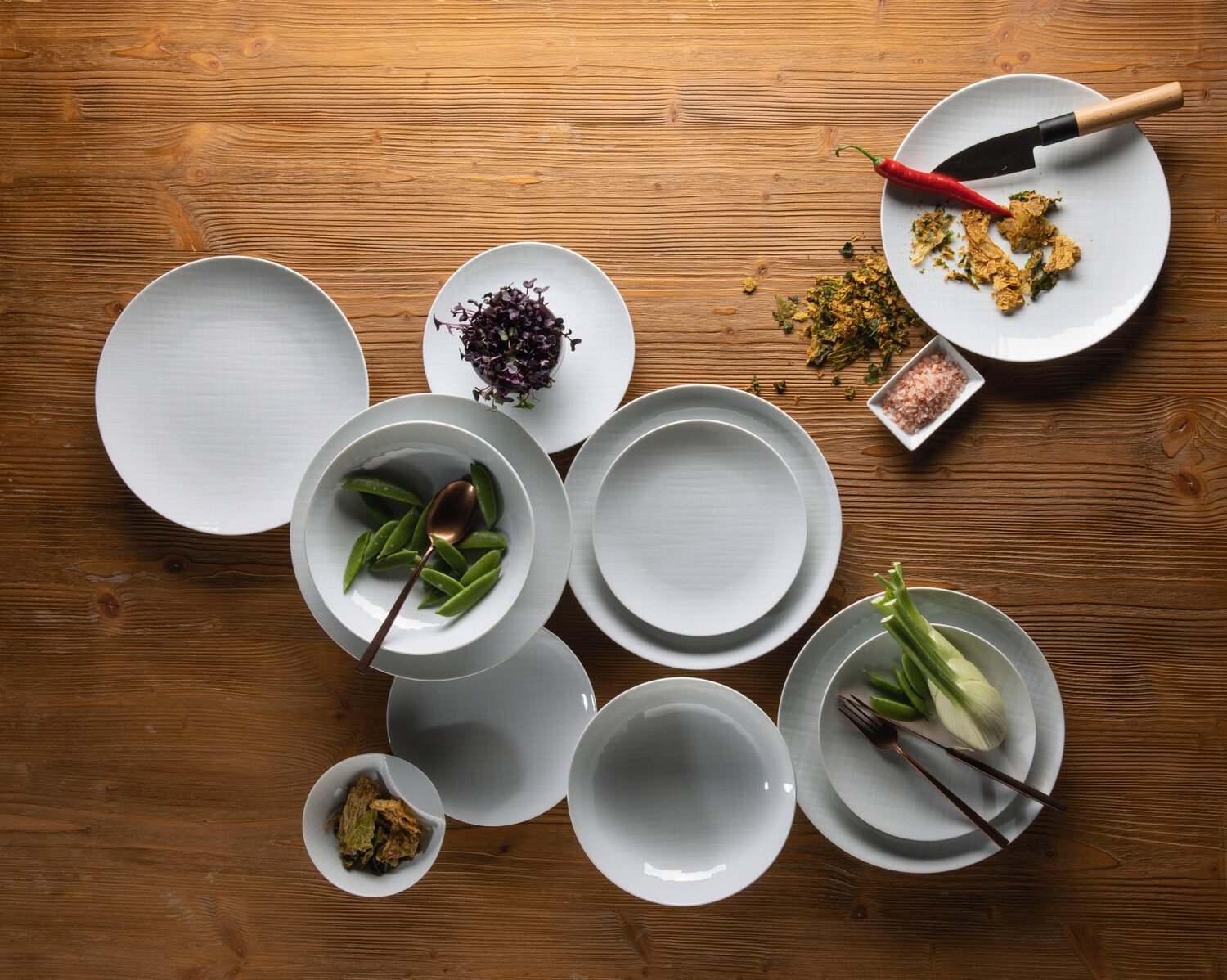 

Комбинированный сервиз сетка 20 шт Rosenthal, белый