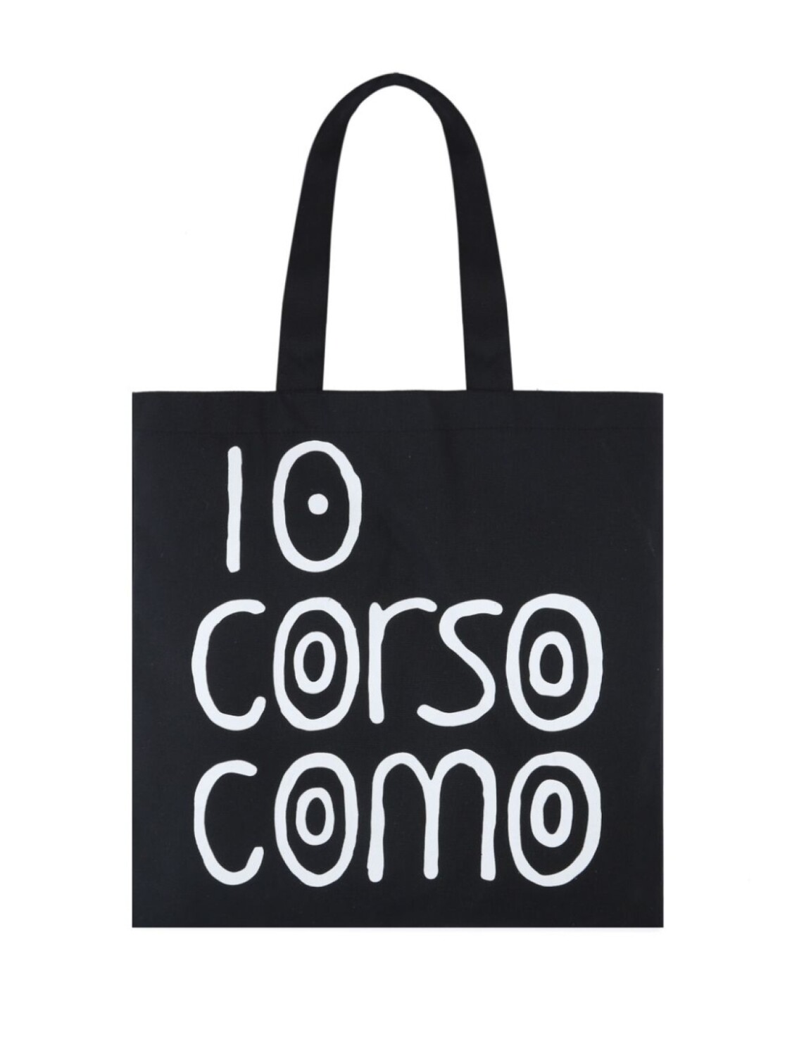 

10 CORSO COMO сумка-тоут из холста с логотипом, черный