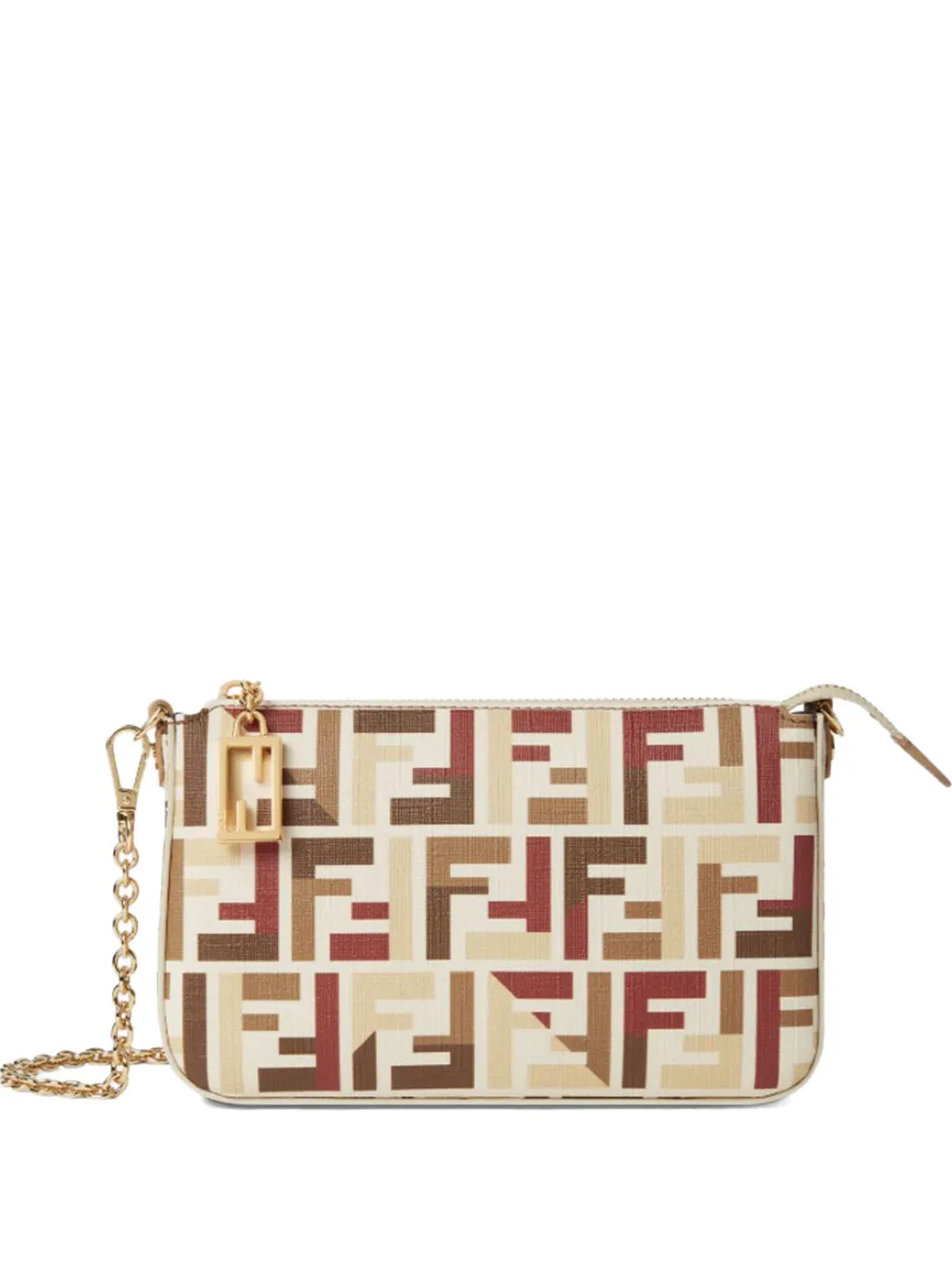 

Мини-сумочка-клатч Baguette Pouch FENDI, нейтральный