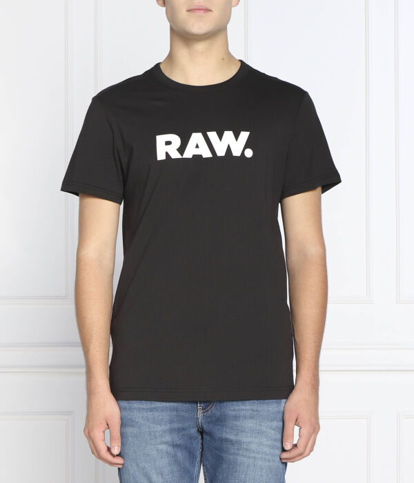

Футболка мужская G-Star Raw с надписью, черный