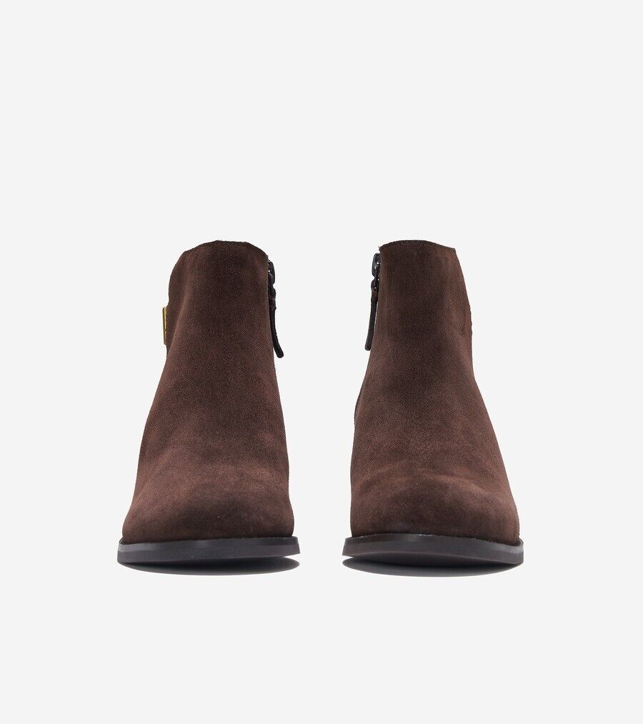Ботинки Cole Haan Holis W29147 Женские 9 Темный шоколад Замшевые Ботинки с пряжкой ZPO2341 — фото 3