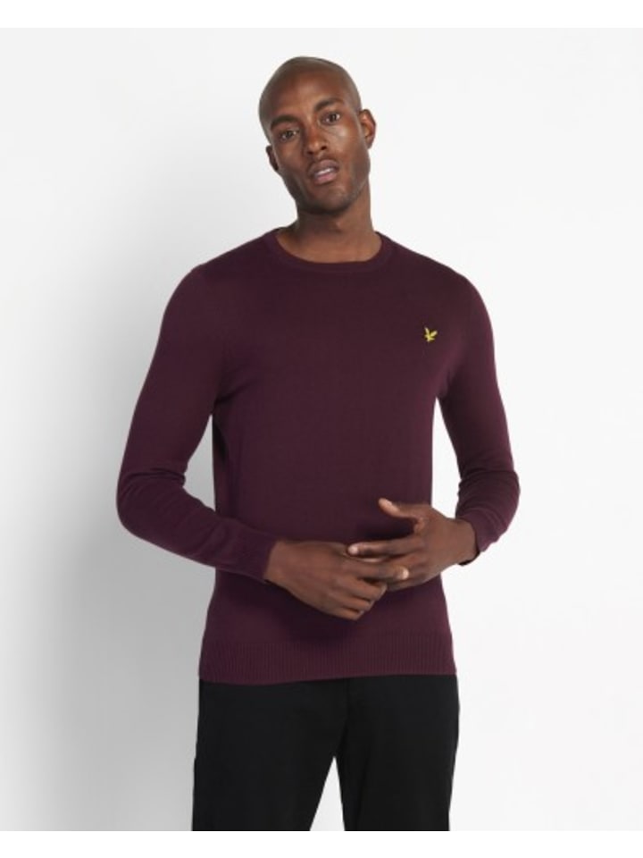 

Пуловер Lyle & Scott, цвет granat