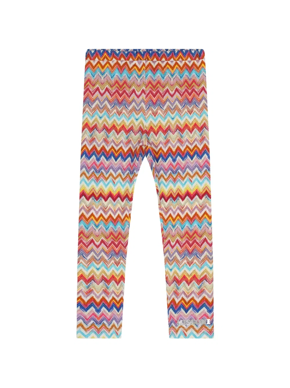 Леггинсы с зигзагообразным рисунком Missoni Kids, красный