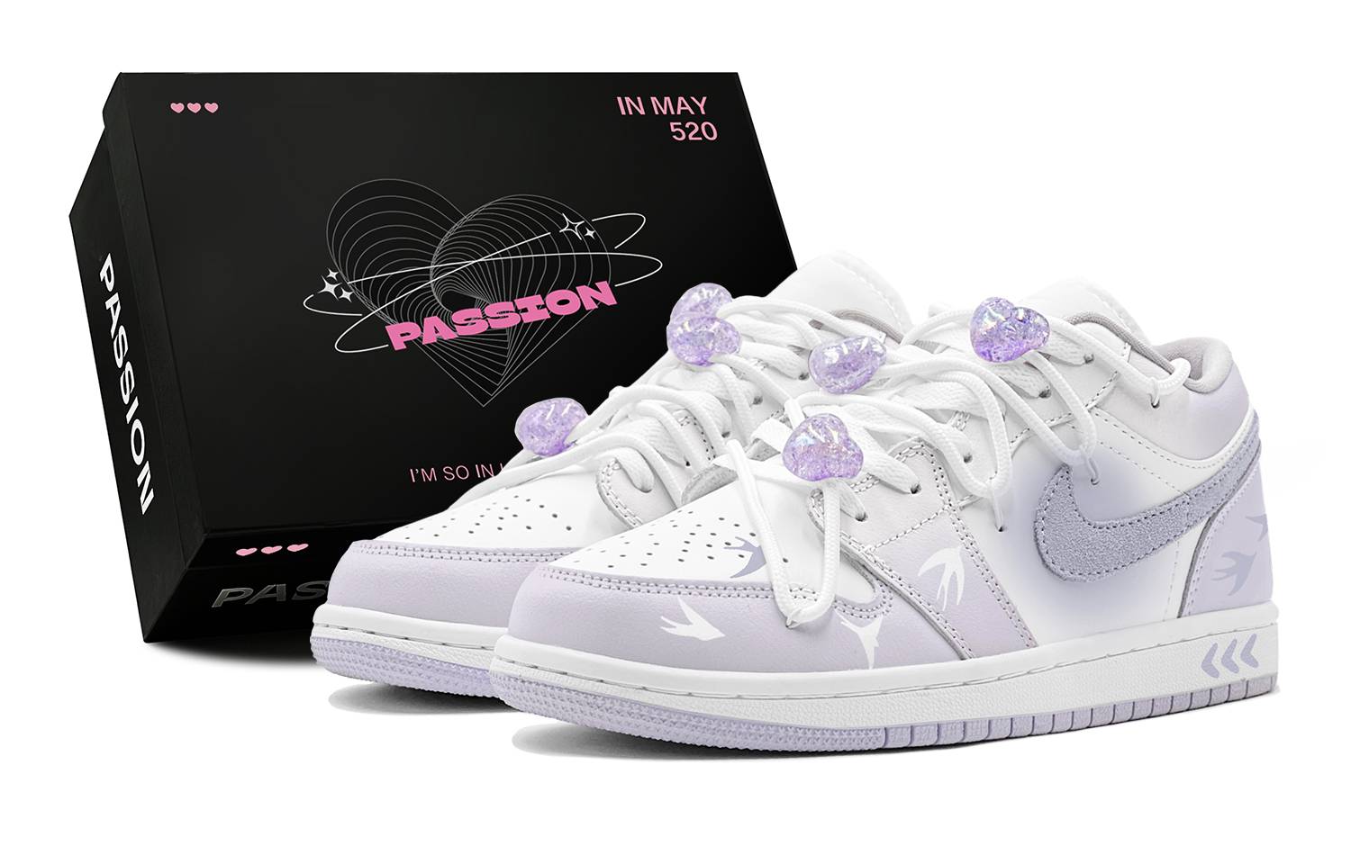 

Jordan Air Jordan 1 винтажные баскетбольные кроссовки женские, Lilac