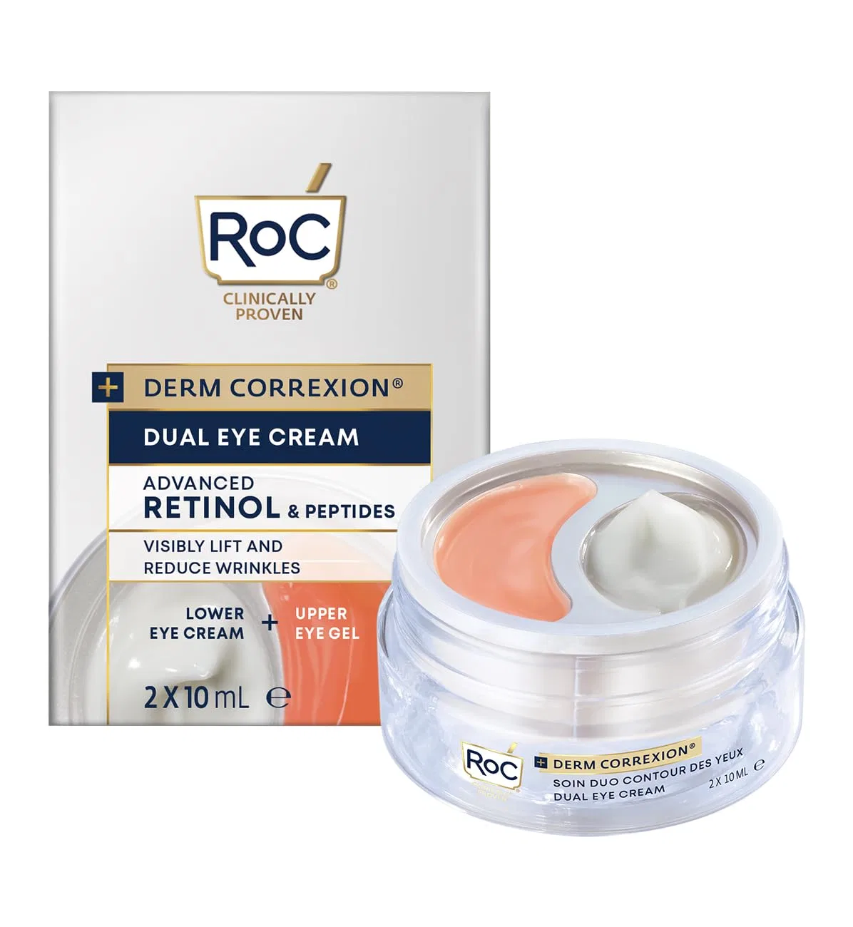 Двойной крем для кожи вокруг глаз «Derm Correction Dual Eye Cream» 20 мл от ROC Roc
