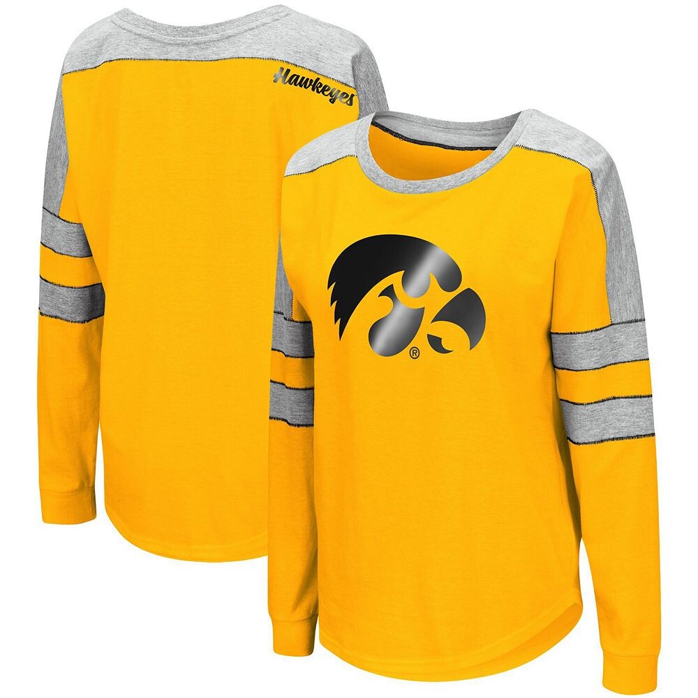 

Женская футболка с длинными рукавами Colosseum Gold Iowa Hawkeyes Trey Dolman, цвет Iwa Gold