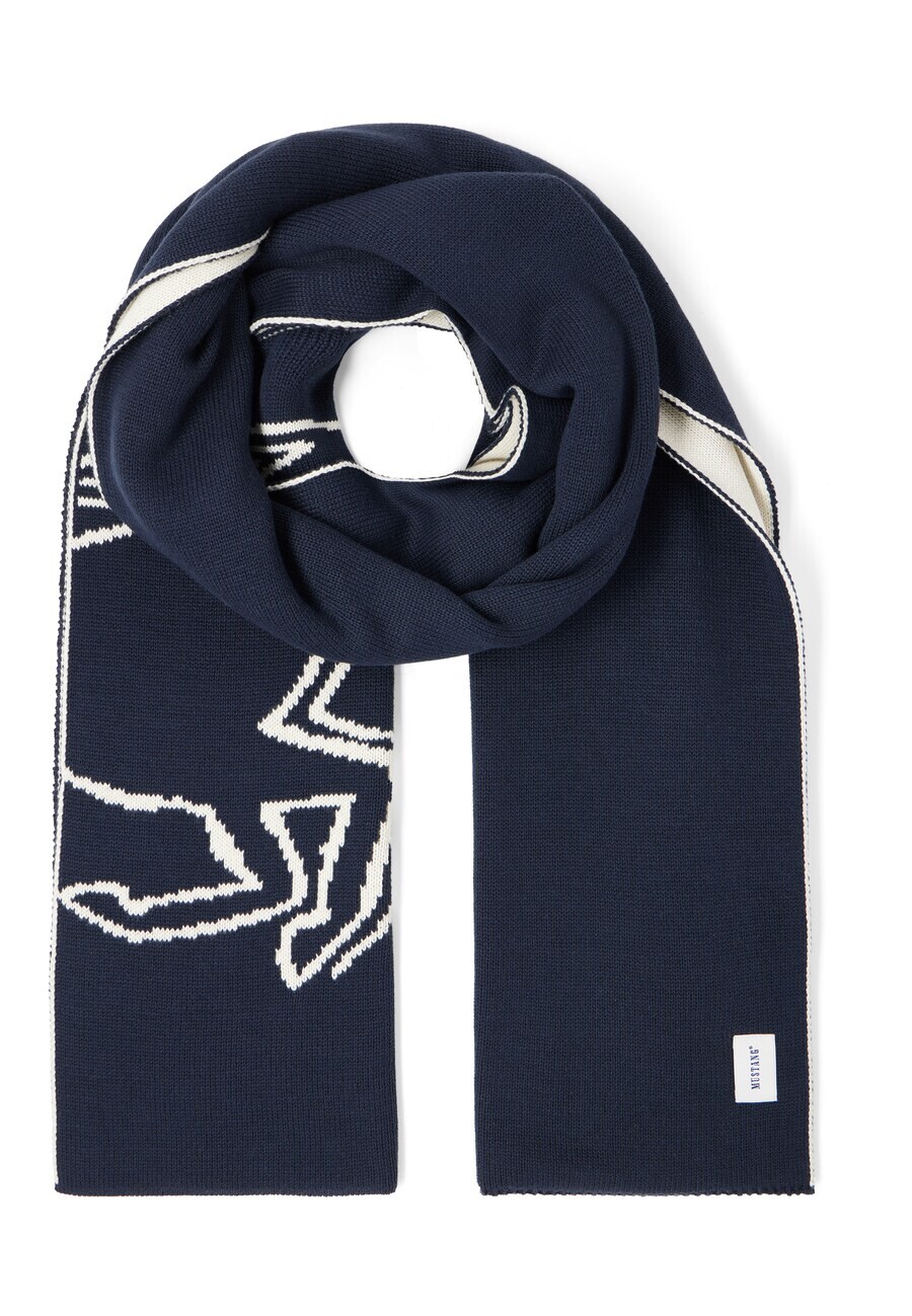 

Шарф MUSTANG Scarf, темно-синий
