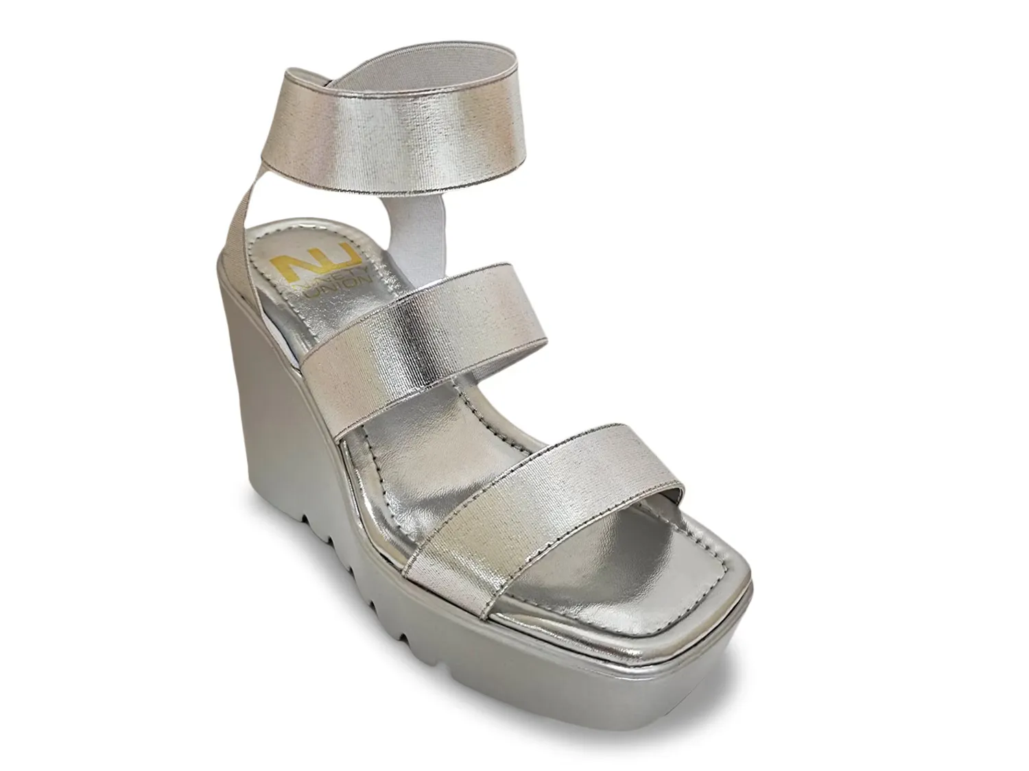 

Сандалии Paige Platform Sandal Ninety Union, серебряный/металлик